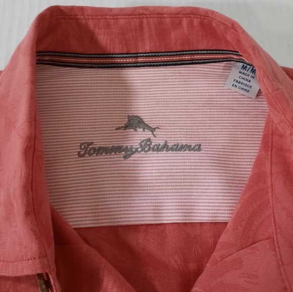 Tommy Bahama Camden Coast Cotton Silk Palm Frond Hawaiian Shirt - Picture 4 of 5